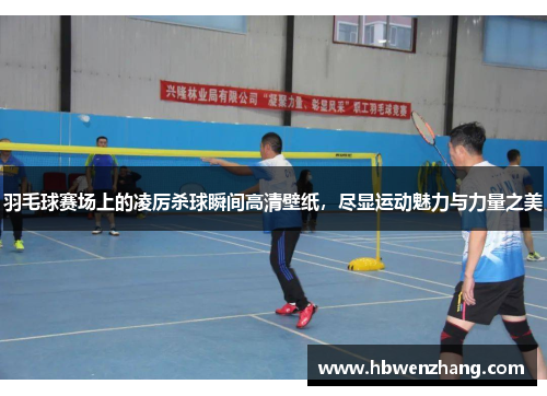 羽毛球赛场上的凌厉杀球瞬间高清壁纸，尽显运动魅力与力量之美